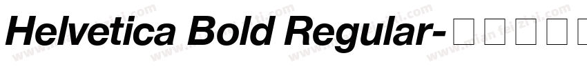Helvetica Bold Regular字体转换